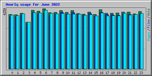 Hourly usage for June 2022